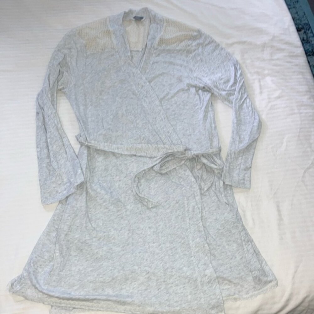 Aerie size large XL Gray Cozy modal blend light Robe perfect for home pool